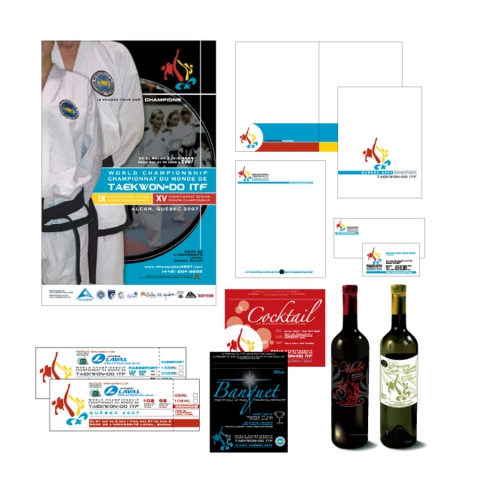 Design of various marketing material for Taekwon-Do international competition